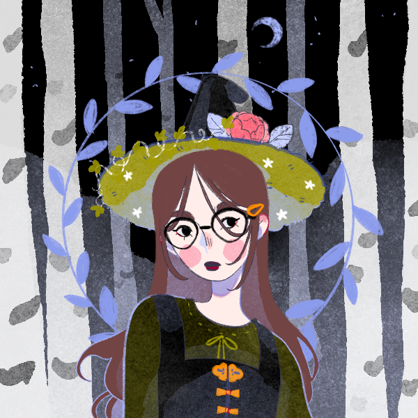 Adorable Birch Witch Avatar